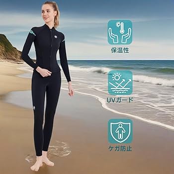 DOVE タッパー ウエットスーツ　長袖タッパー　レディース　サイズM Amazon | ウエットスーツ タッパー レディース 2mm 長袖